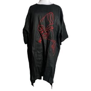 Karla Fernández linen tunic top embroidered one size